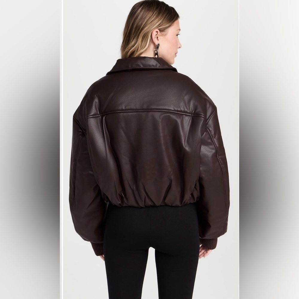 Pixie Market Leather Bomber Jacket - image 2
